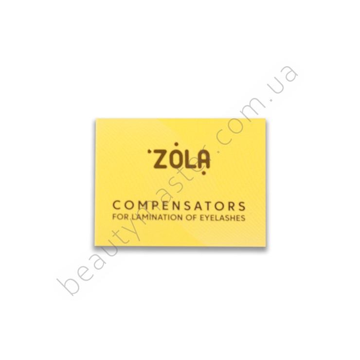 ZOLA Компенсаторы для ламинирования ресниц, желтые