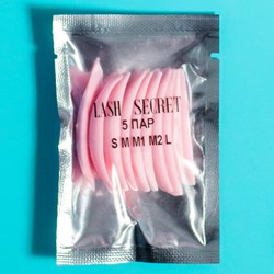 LASH SECRET Set of pink eyelash curlers 5 pairs (S, M, M1, M2, L)