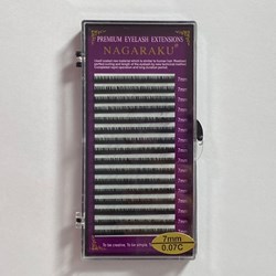 NAGARAKU Eyelashes black, individual lengths (C, 0.07, 14)