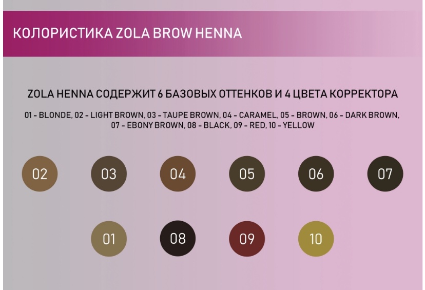 ZOLA Henna 02 marrón claro, 5 g