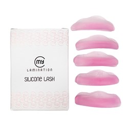 My lamination rollers set 5 pairs (S, M, XM, L, XL) pink