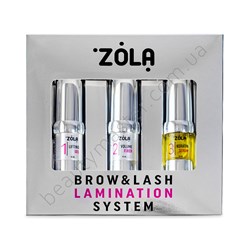 ZOLA Laminating system Lifting Gel, Volume Fixer, Keratin Serum