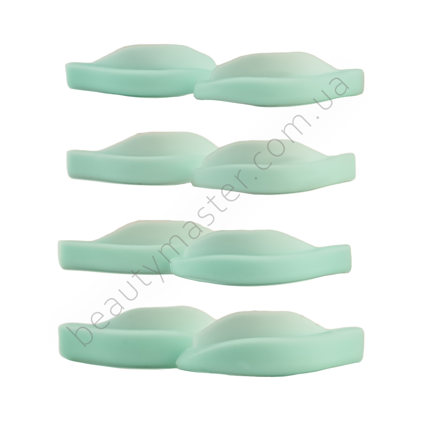 Валики для ламінування вій бірюзові набір, 4 пари