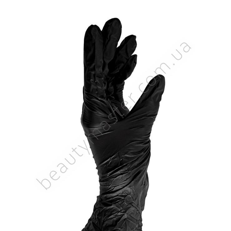 Rękawice nitrylowe SEF (4,0 g), czarne, rozmiar S, opakowanie 100 szt.