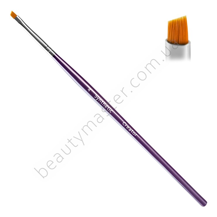 Creator Synthetic No. 4 flat beveled brow brush