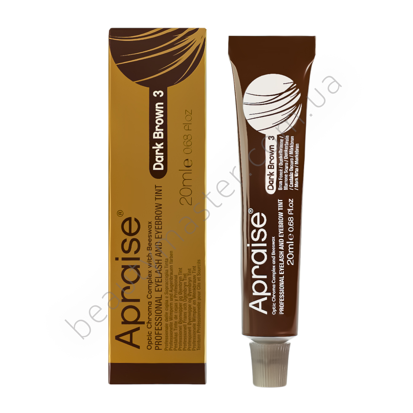 Apraise Eyebrow and lash tint brown 3 AMMYCLE FREE, 20 ml