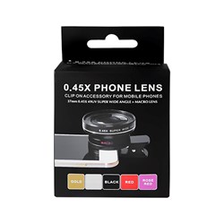HD lens for mobile phone (macro and wide-angle)