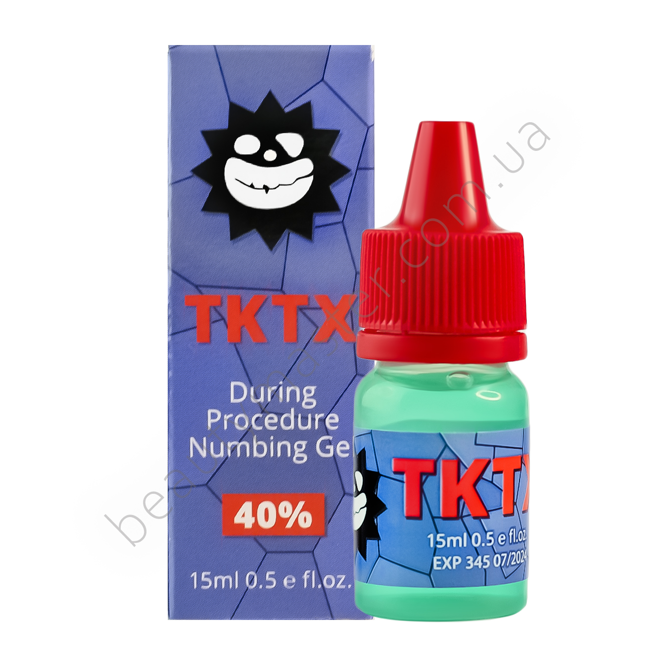 TKTX Anesthetic gel (secondary anesthesia) blue 40%, 15 ml