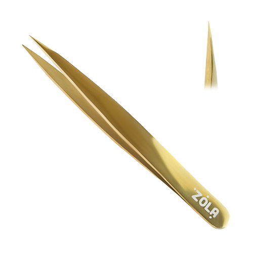 ZOLA Eyebrow tweezers GOLD pointed