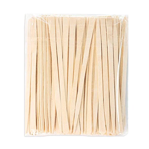 Шпателі дерев'яні вузькі клиноподібні вкорочені 90*5*1,3 мм, 100 шт