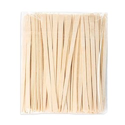 Espátulas acortadas de madera en forma de cuña estrecha 90*5*1,3 mm, 100 uds.