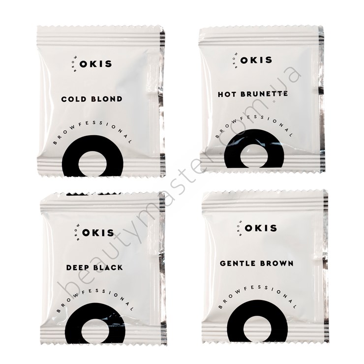 OKIS BROW Set of 4 colors in an oxidizer-free sachet