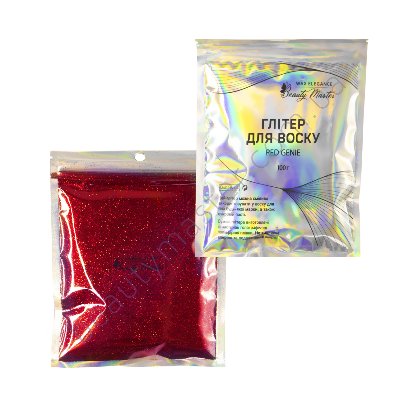 Beauty Master Glitter for wax "RED GENIE" 100 g