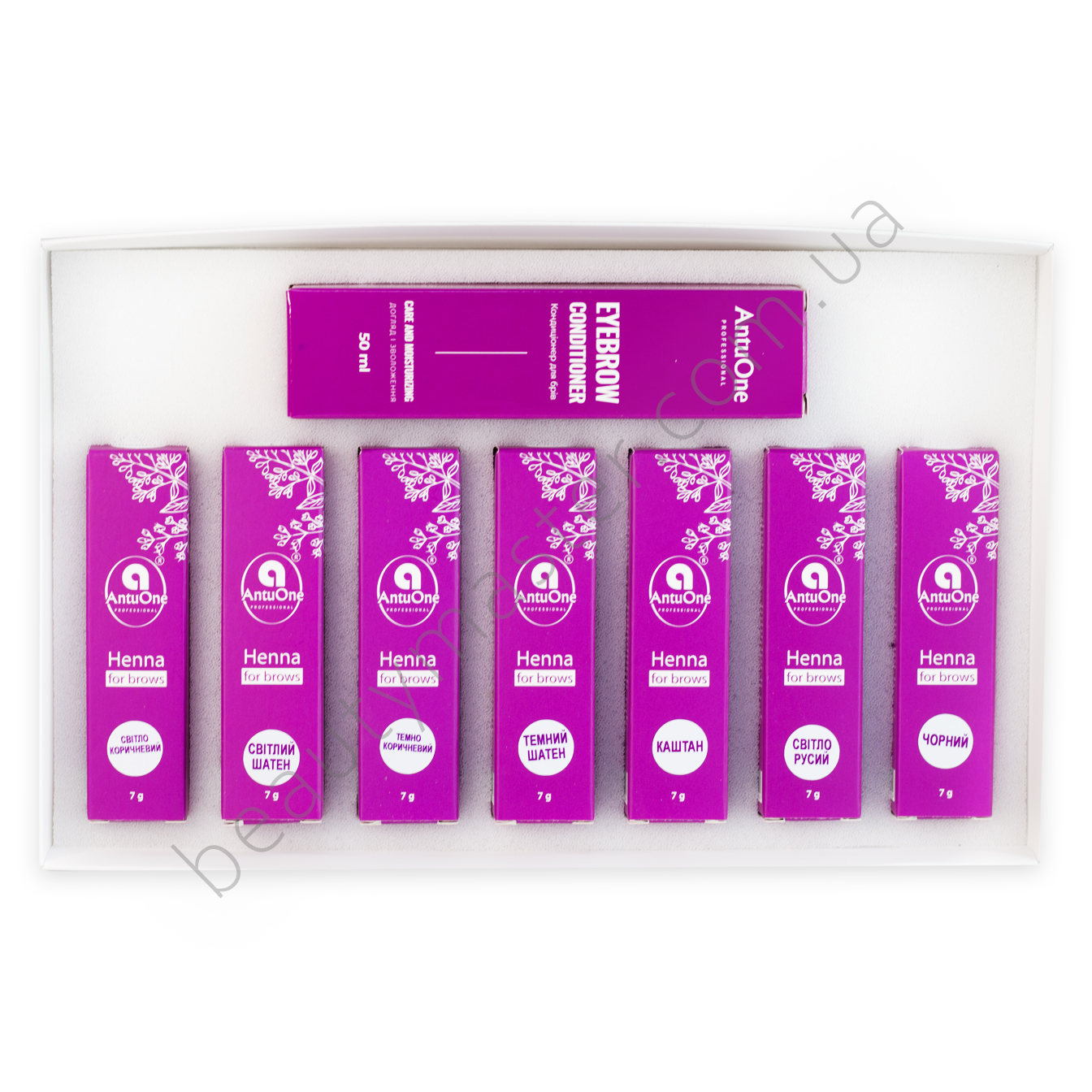 Zestaw AntuOne Henna 7 g + odżywka do brwi