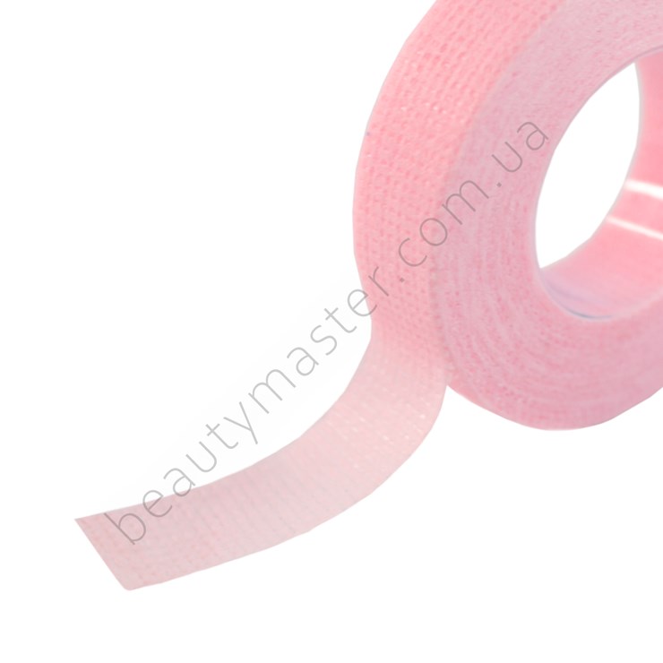 Tape (Scotch tape) for lower eyelashes pink made of non-woven fabric