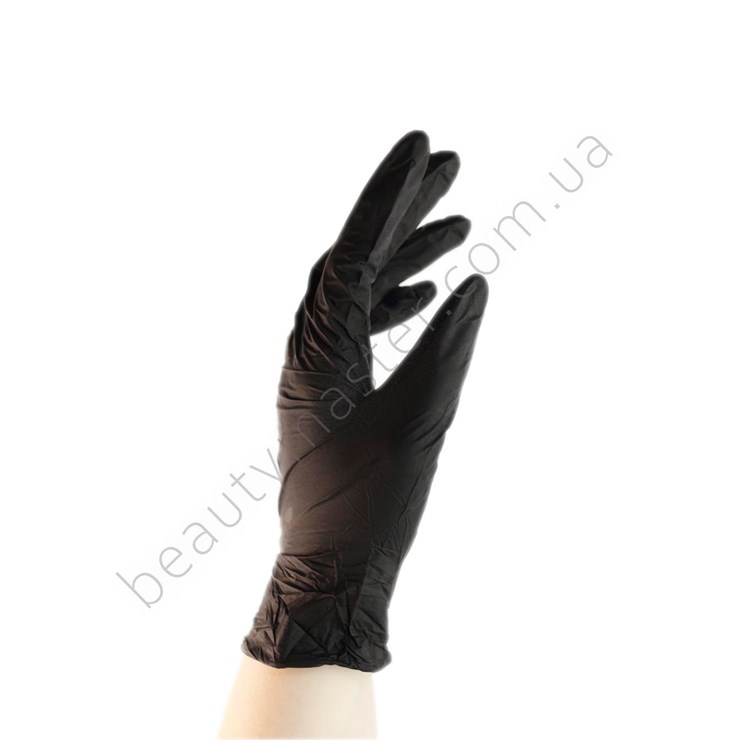 Nitrylex Black nitrile gloves, black, size XS, pair