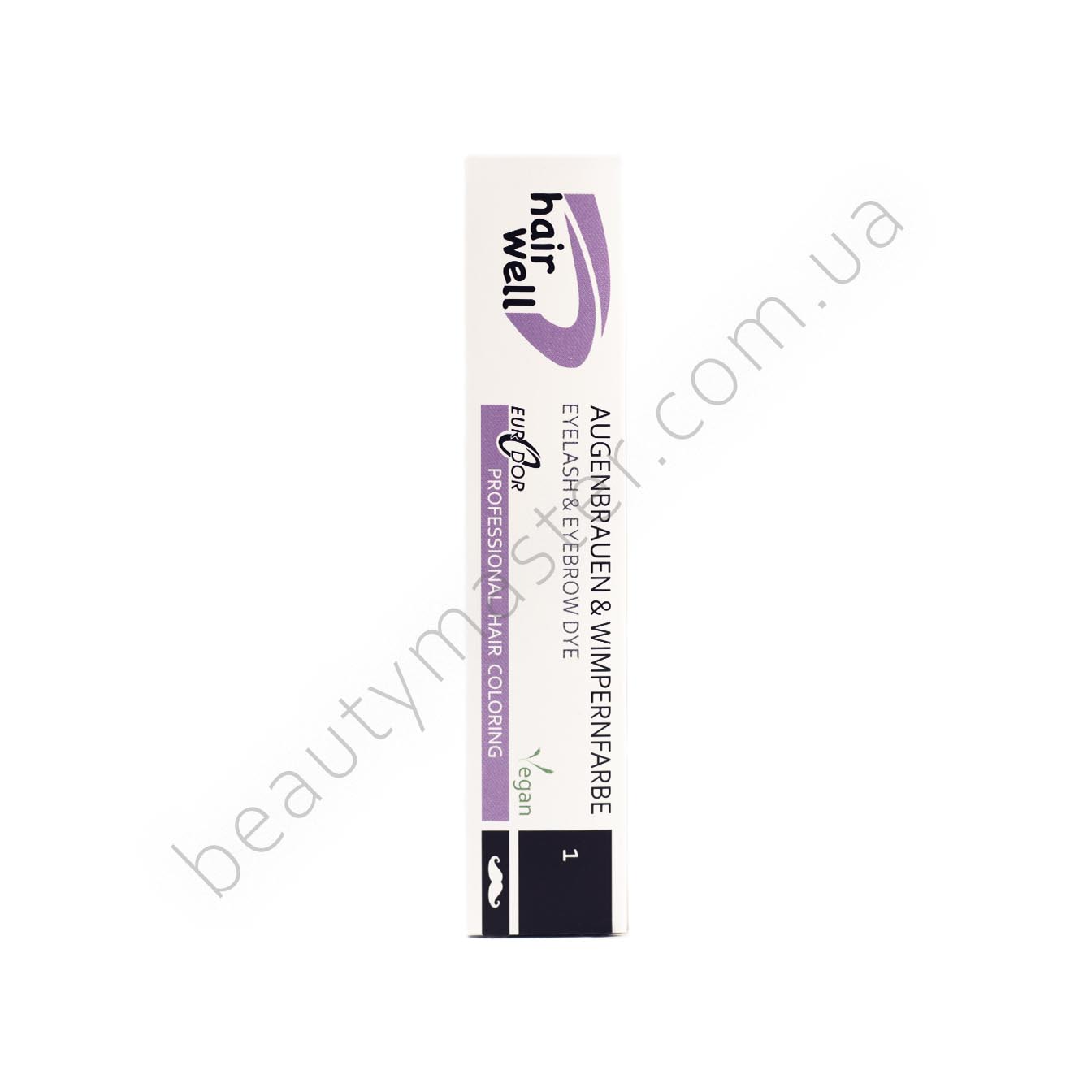 HAIR WELL Eyebrow and eyelash dye No.1 black 20 ml
