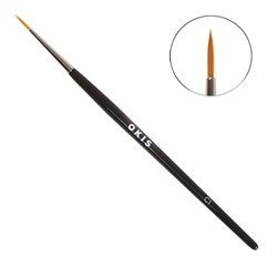 OKIS BROW Кисть C1 black круглая для краски из нейлона