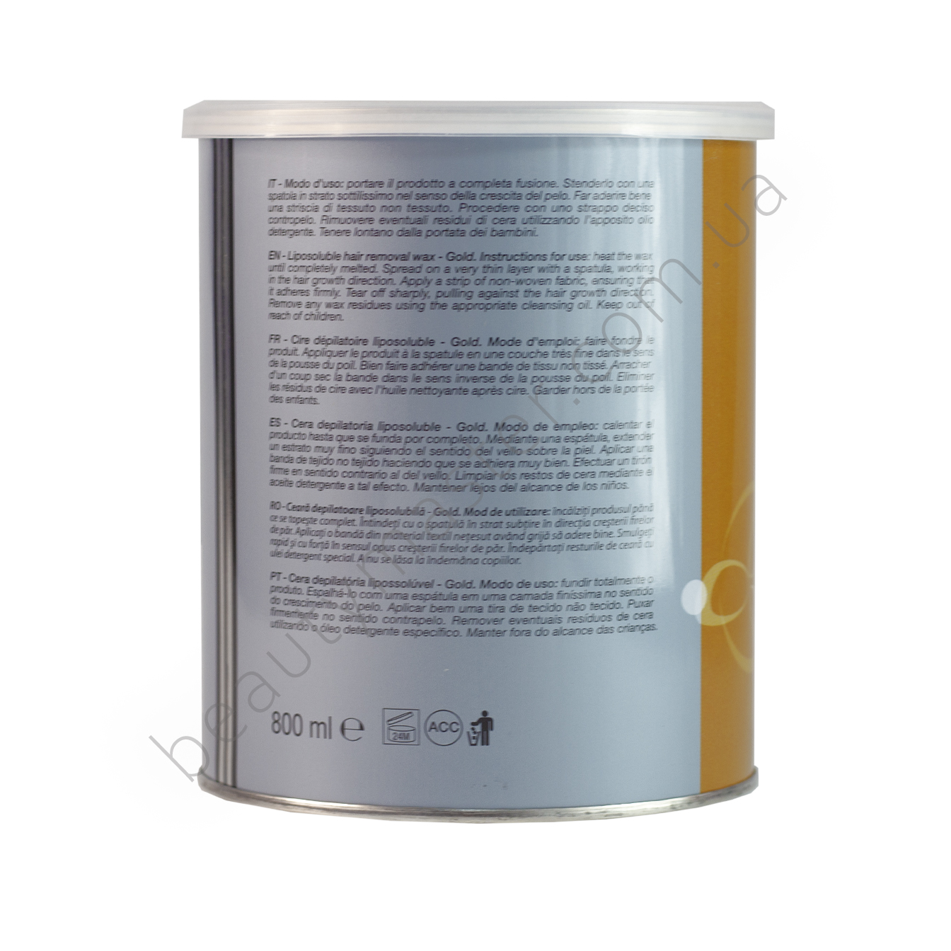 Xanitalia Wax in a jar warm Gold Gold 800 ml