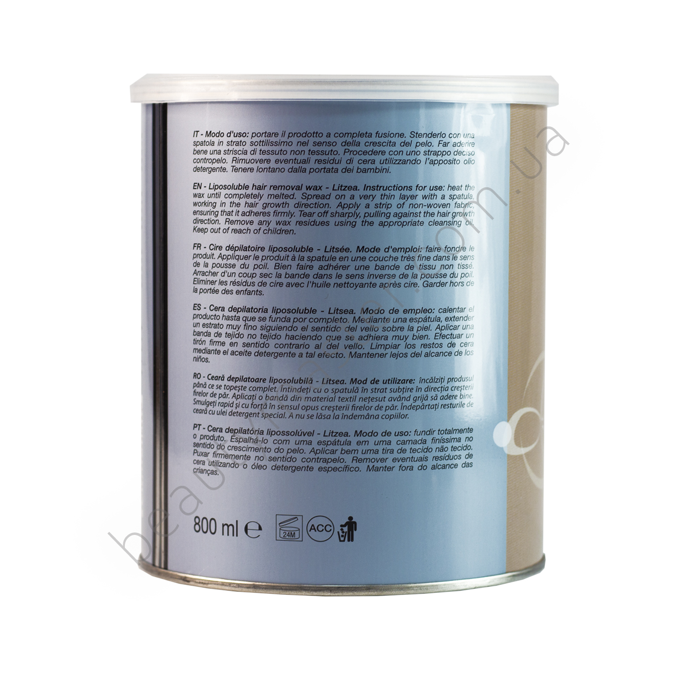 Xanitalia Віск у банці теплий з олією Літсеї 800 мл