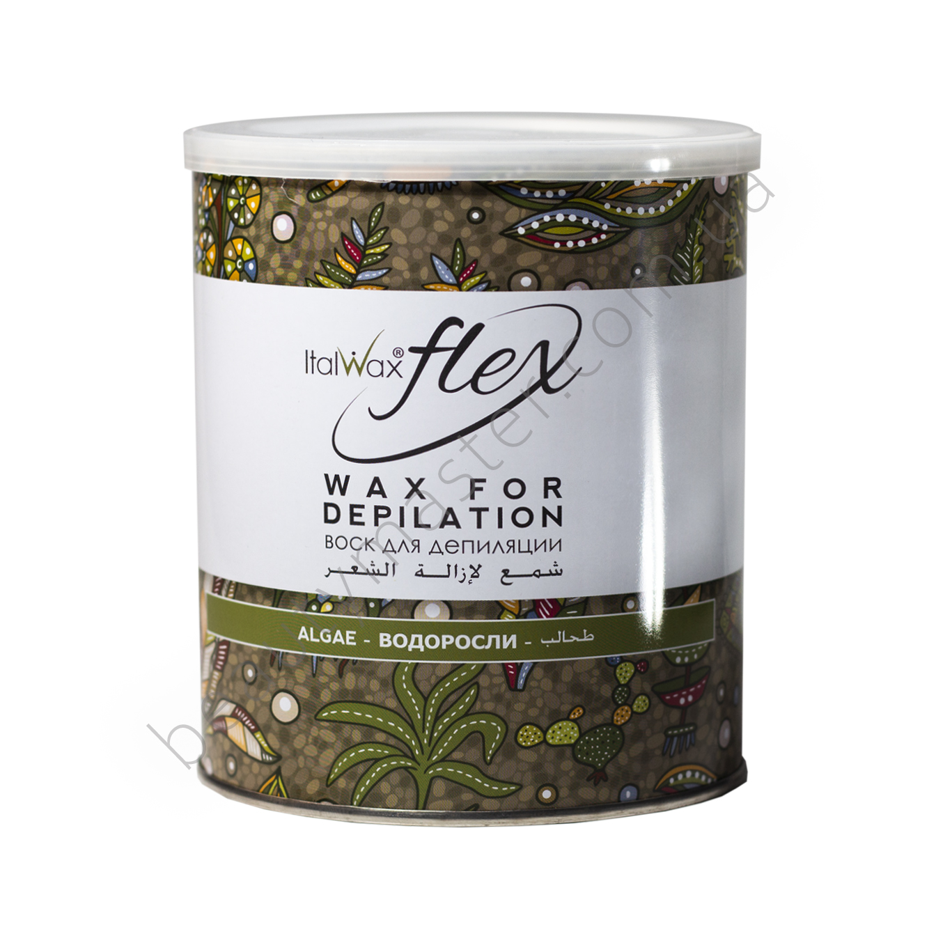 ItalWax Algae Flex cera tibia para depilación en tarro, 800 ml