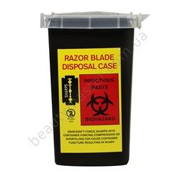 Needle disposal container black