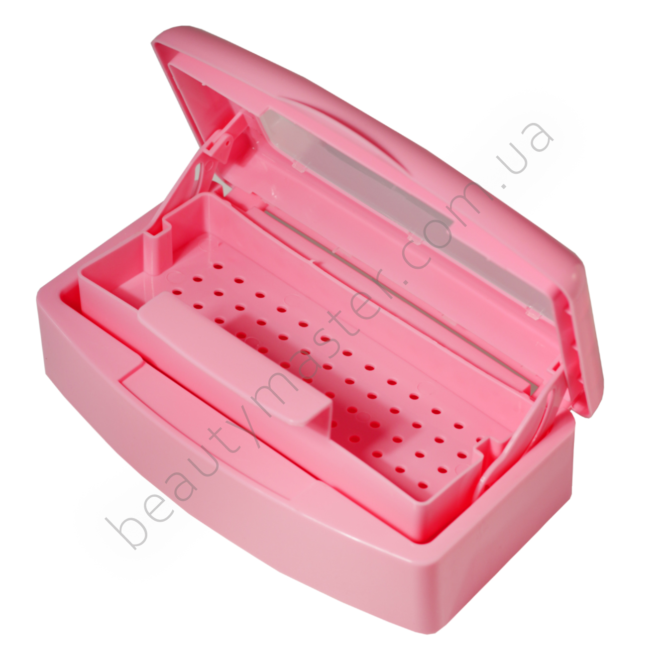 Różowy pojemnik do dezynfekcji