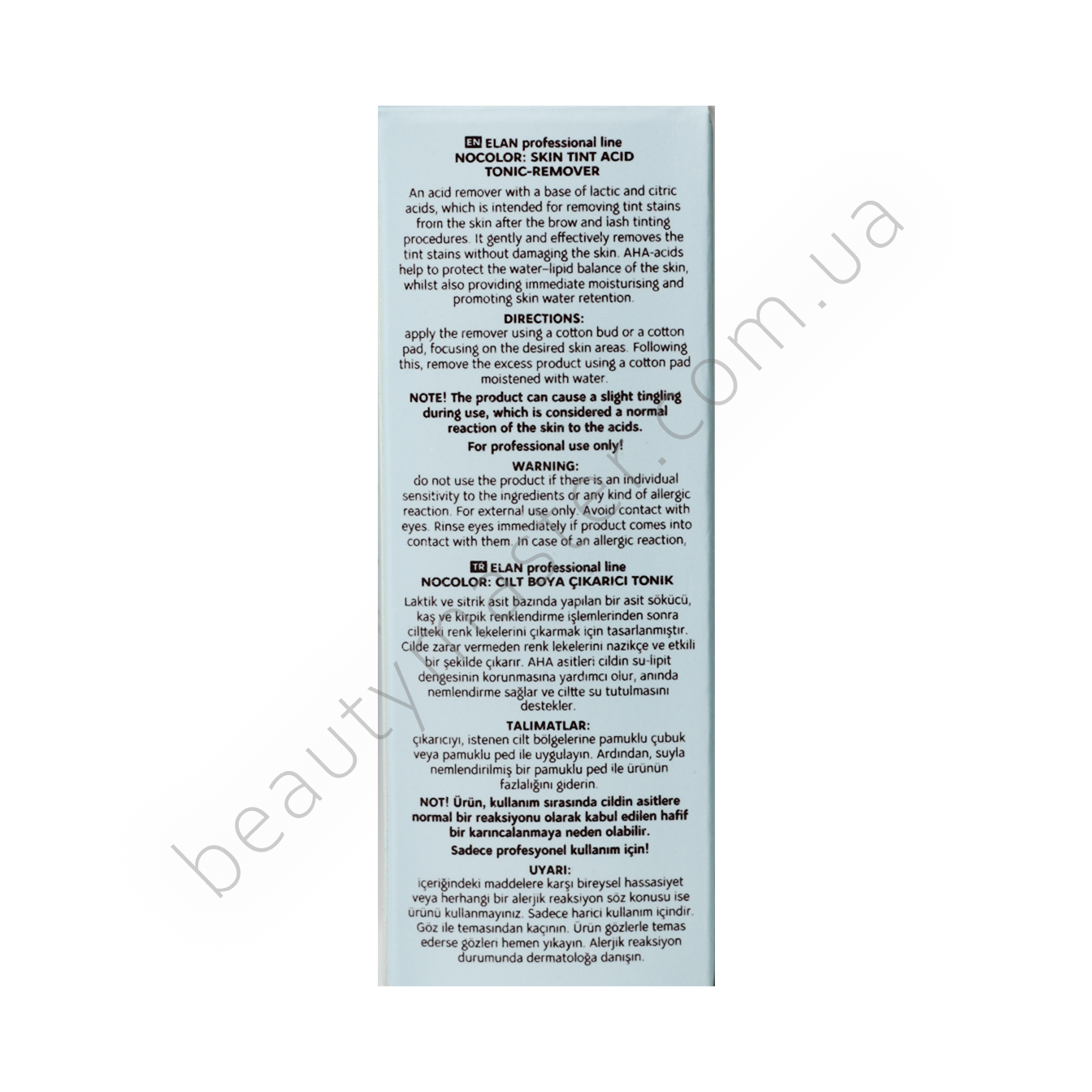 NOCOLOR Quitapinturas ácido tónico para quitar la pintura del cuero