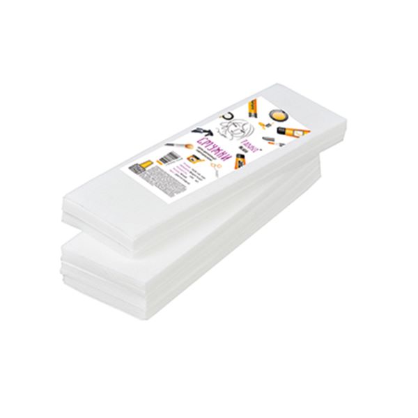 Panni Mlada Tiras de depilación 7x22 cm Spunbond 80 g/m2 blanco paquete de 100 unidades