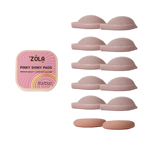 ZOLA Pinky podkładki nabłyszczające 6 par podkładki liftingujące + podkręcające 6 par