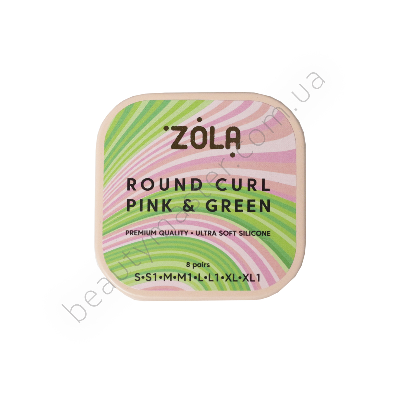 ZOLA Rollers lifting + curling Round curl rosa y verde 8 pares