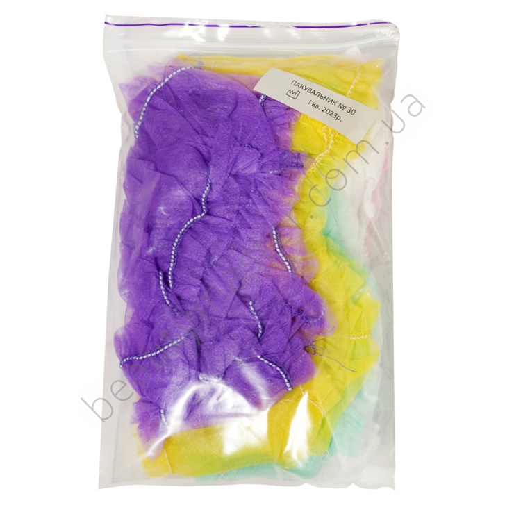 Spunbond hairbands multicolored 10 pcs