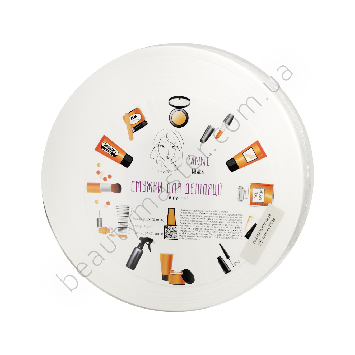 Panni Mlada Смужки для депіляції паперові в рулоні 100 м