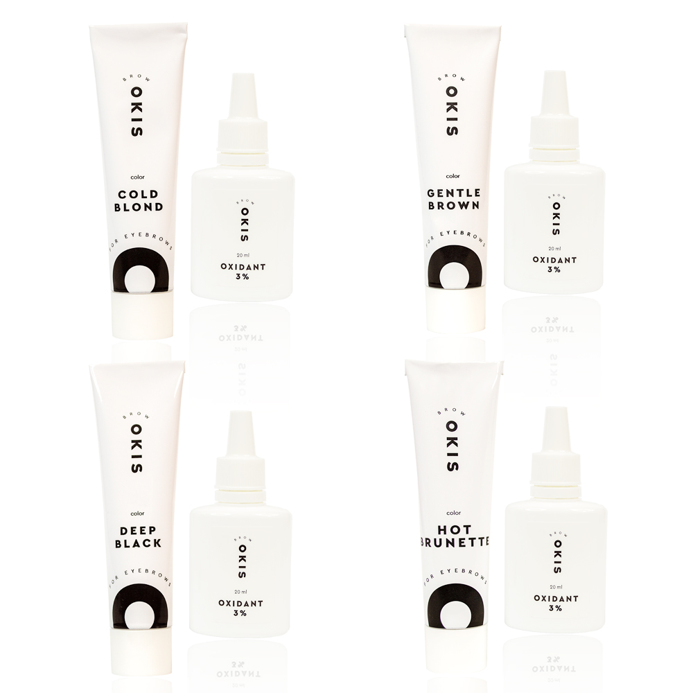 OKIS BROW Набір із 4-х фарб у тубі
