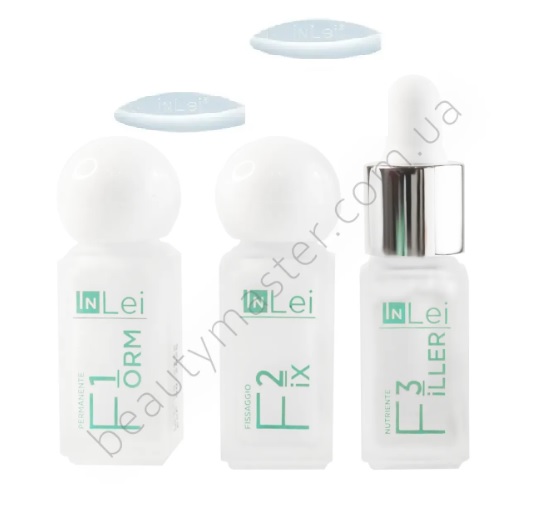 In Lei LASH FILLER establecer viales 1+2+3; + Rulos de silicona talla L, par