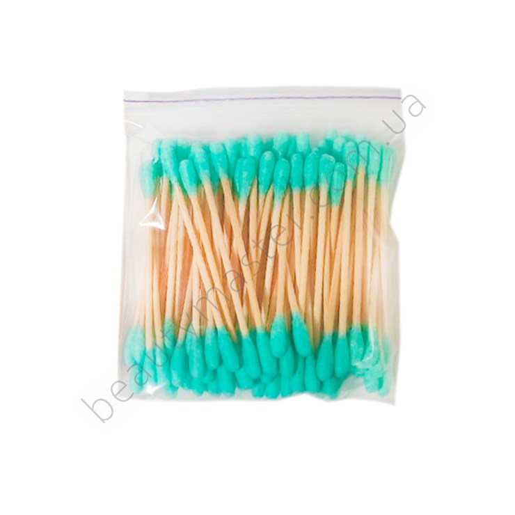 Colored cotton swabs set 5 packs of 100 pcs