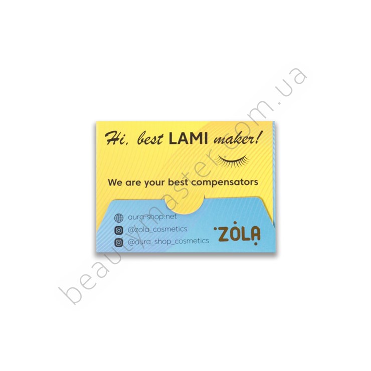 ZOLA Compensators for lamination of eyelashes, yellow-blue