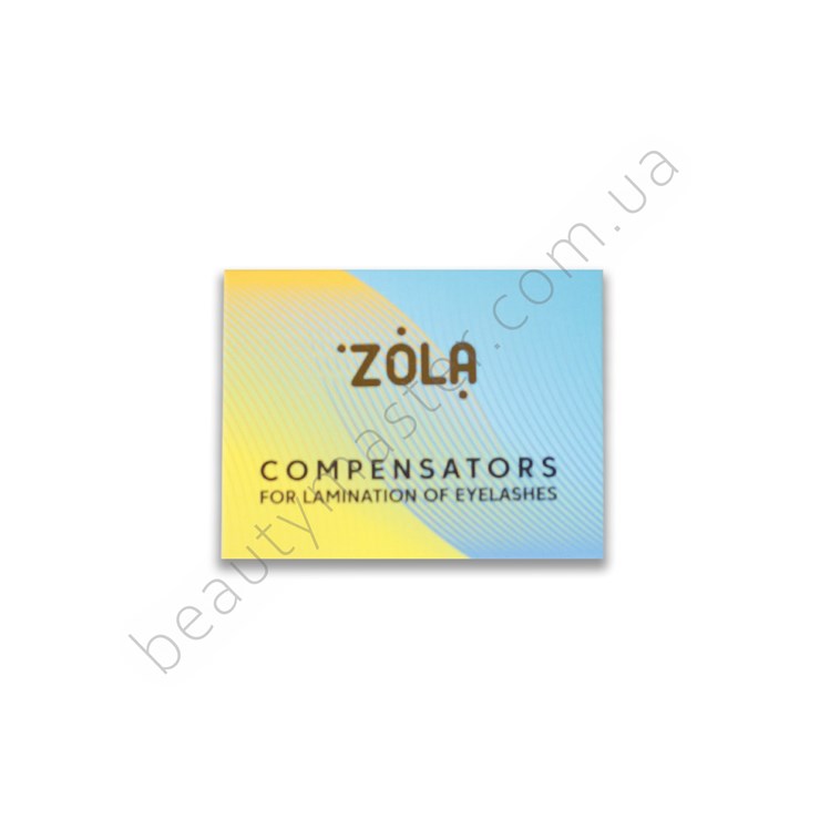 ZOLA Компенсатори для ламінування вій, жовто-блакитні