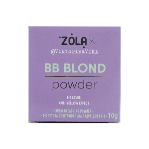 Пудра осветительная фиолетовая для бровей BB Powder 10 г