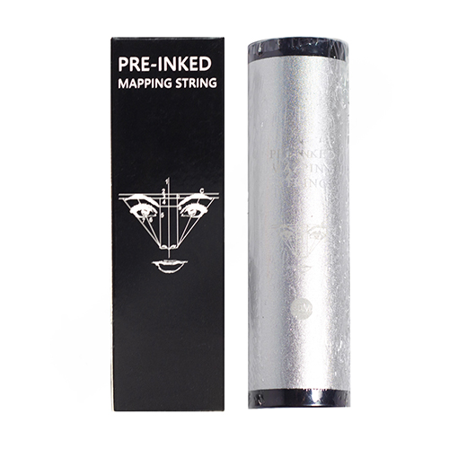 Thread in a tube for eyebrow marking, painted 20 meters white