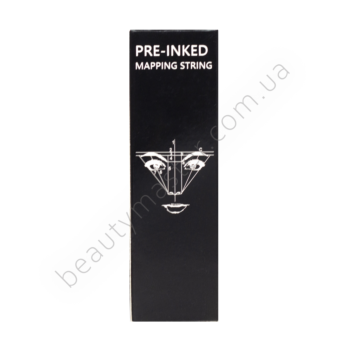 Нить в тубусе для разметки бровей окрашенная 20 метров розовая