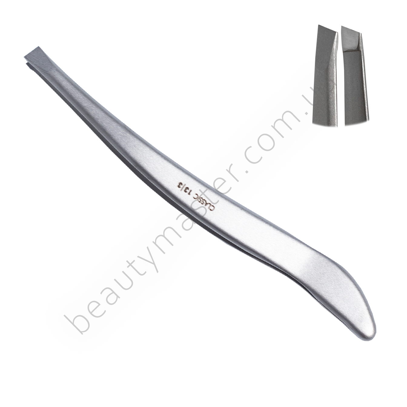 Staleks eyebrow tweezers Classic 13/3 (beveled), metal