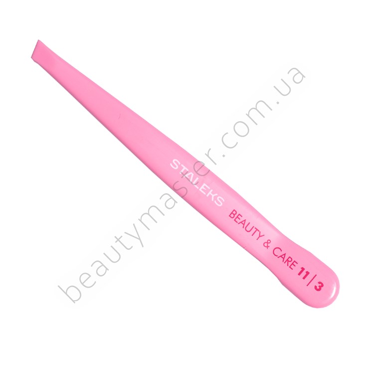 Staleks eyebrow tweezers Beauty& Care 11/3 (beveled pink)