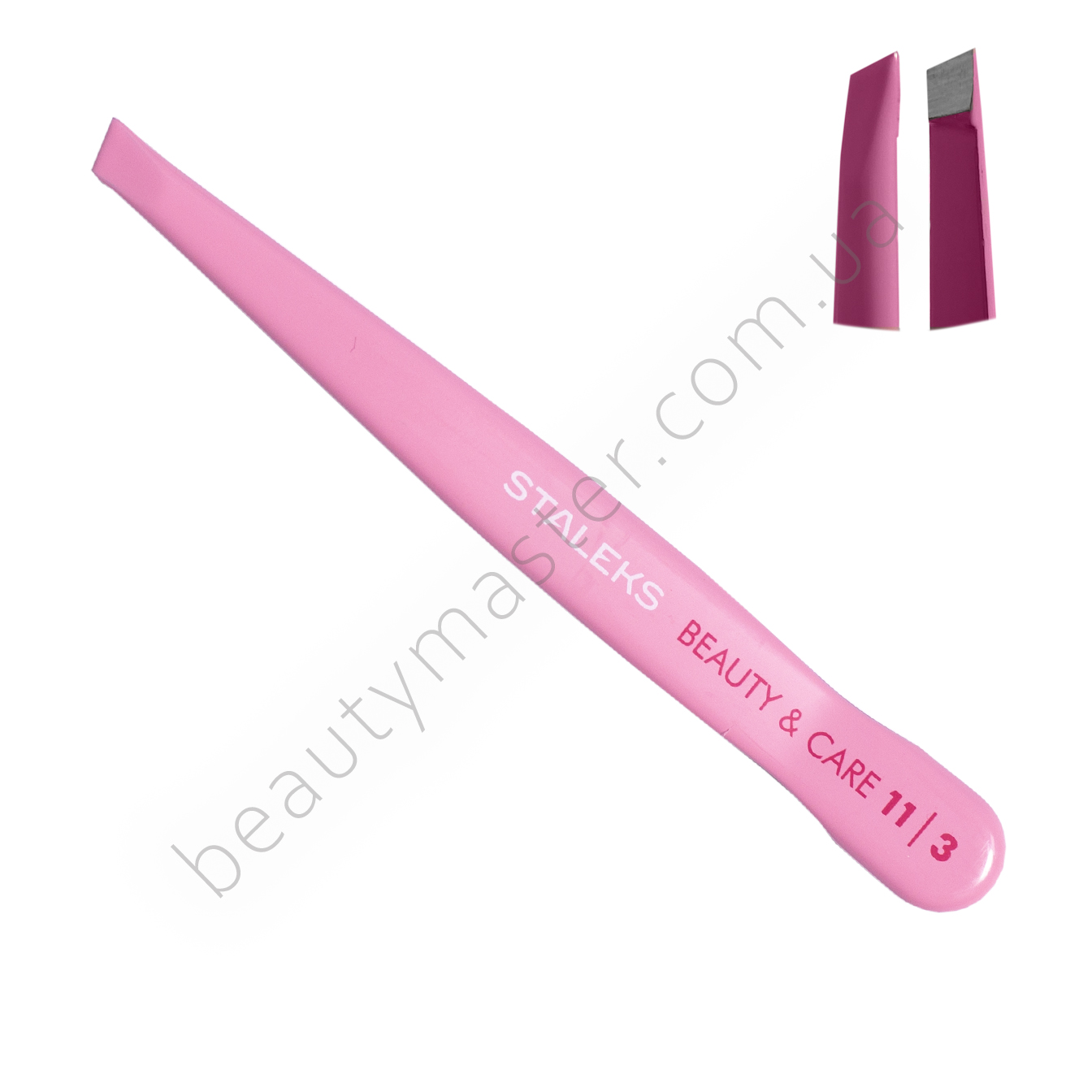 Staleks eyebrow tweezers Beauty& Care 11/3 (beveled pink)