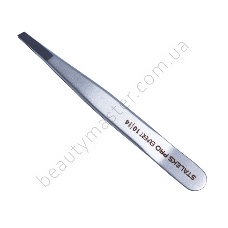 Staleks eyebrow tweezers Expert 10/4 (narrow beveled edges)