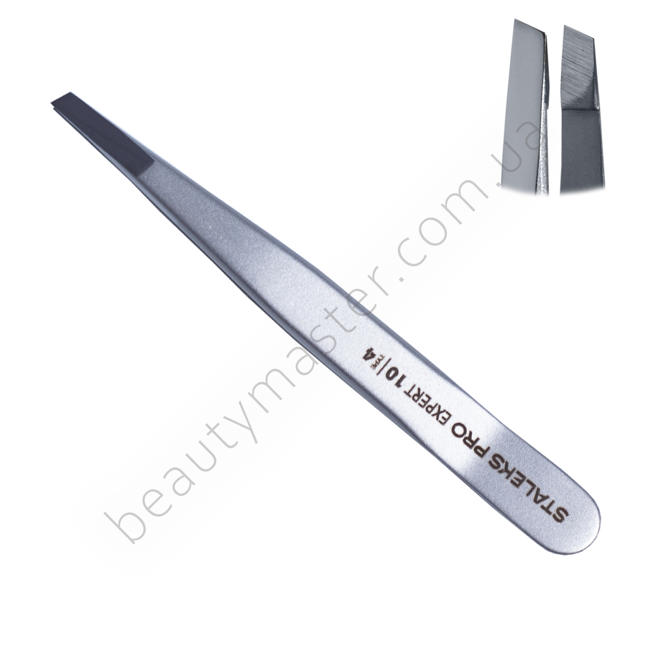 Staleks eyebrow tweezers Expert 10/4 (narrow beveled edges)
