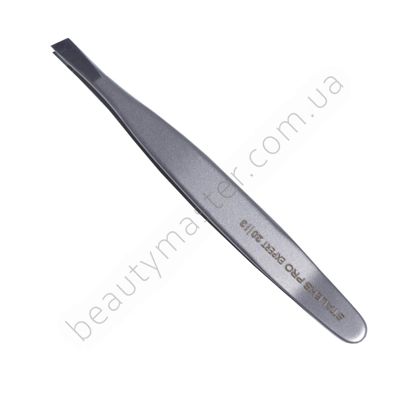 Staleks eyebrow tweezers Expert 20/3 (beveled), metal