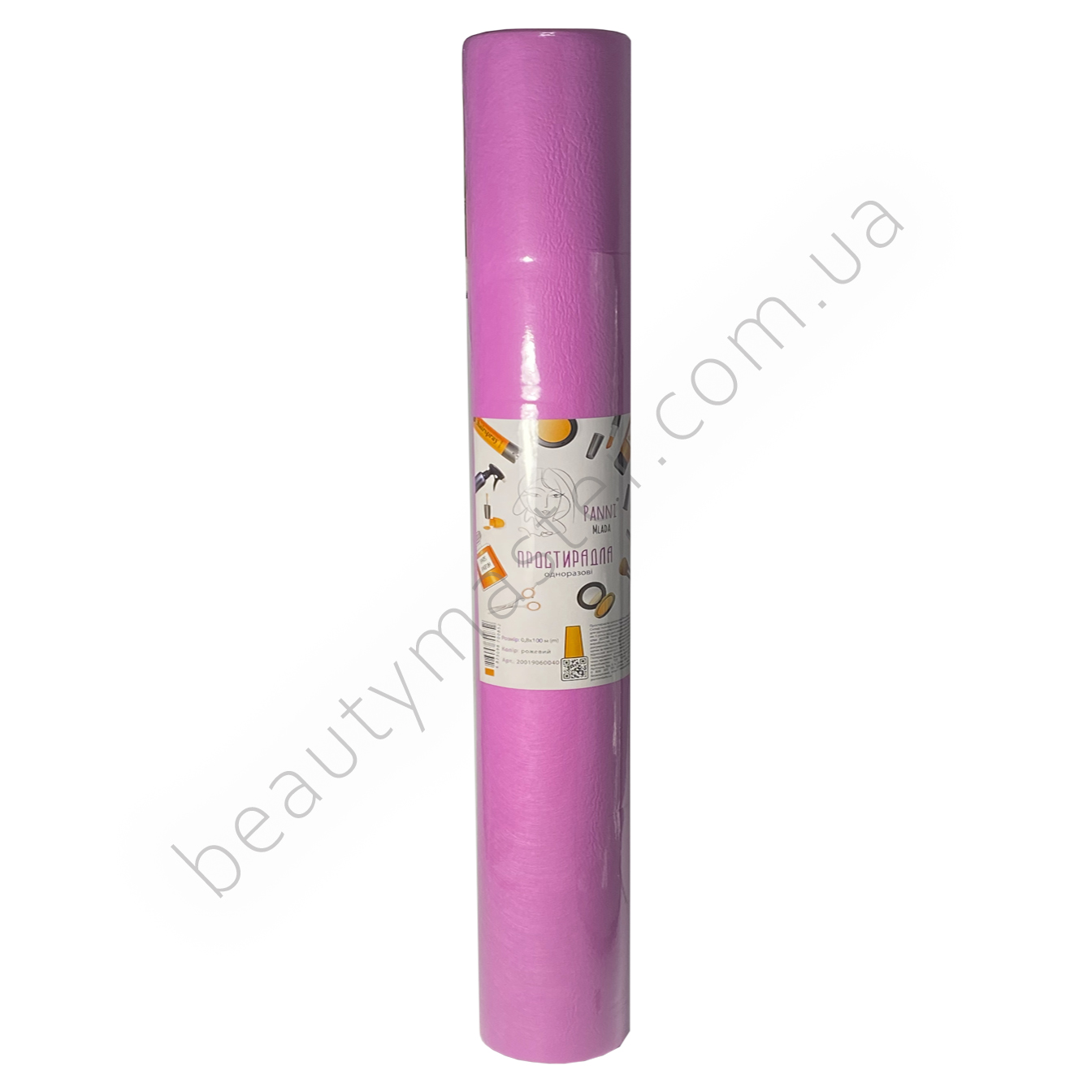 Disposable sheet 80 cm*100 m, 20g/m2, pink Panni Mlada