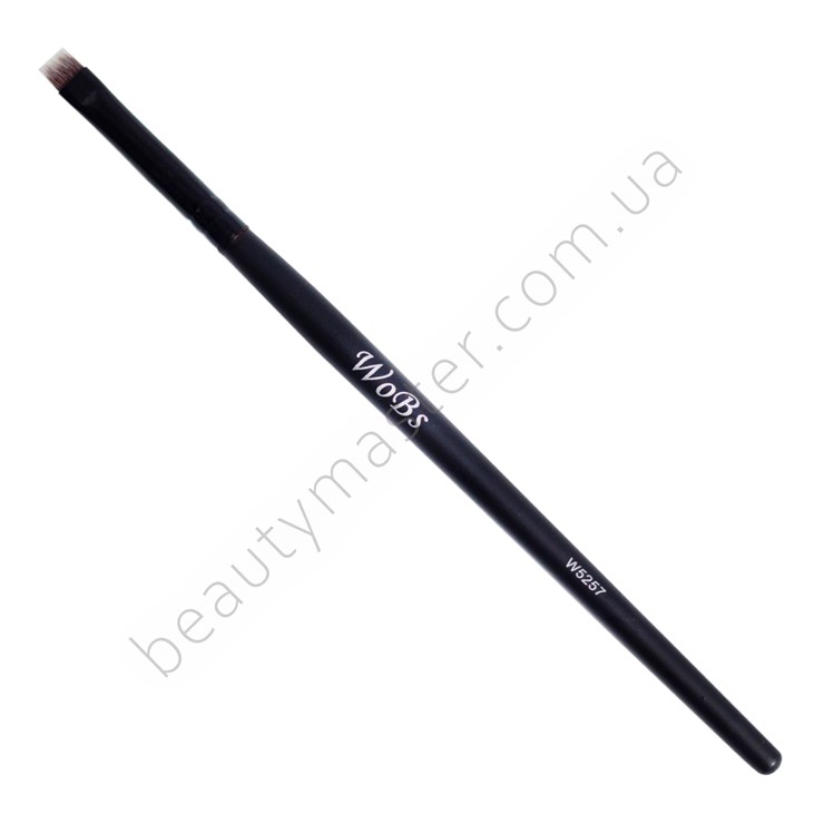 Wobs Brush W5257 straight flat for eyebrows, synthetic