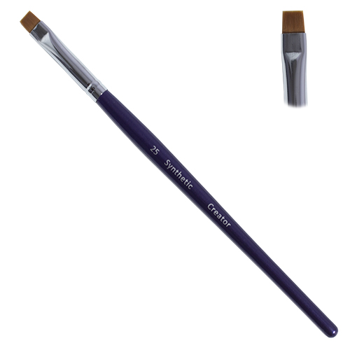 Pincel plano para cejas Creator Synthetic n.º 25
